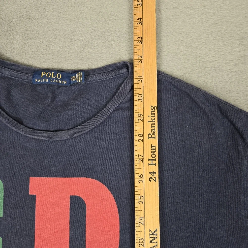 Polo Ralph Lauren P Sailing T Shirt Mens 2XL 1993 Vintage Yacht Navy Blue Retro